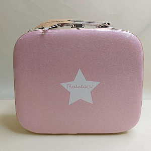 Сумка-чемодан Ratatam "Glitter", розовые блестки, 25 см (уцененный)